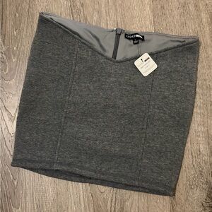 Fashion Nova Charcoal Pencil Skirt